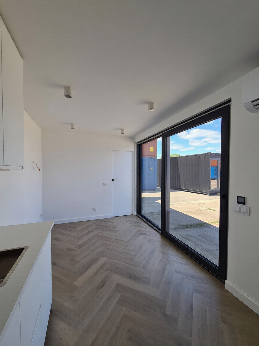 Container ufficio standard da 40 piedi con doccia