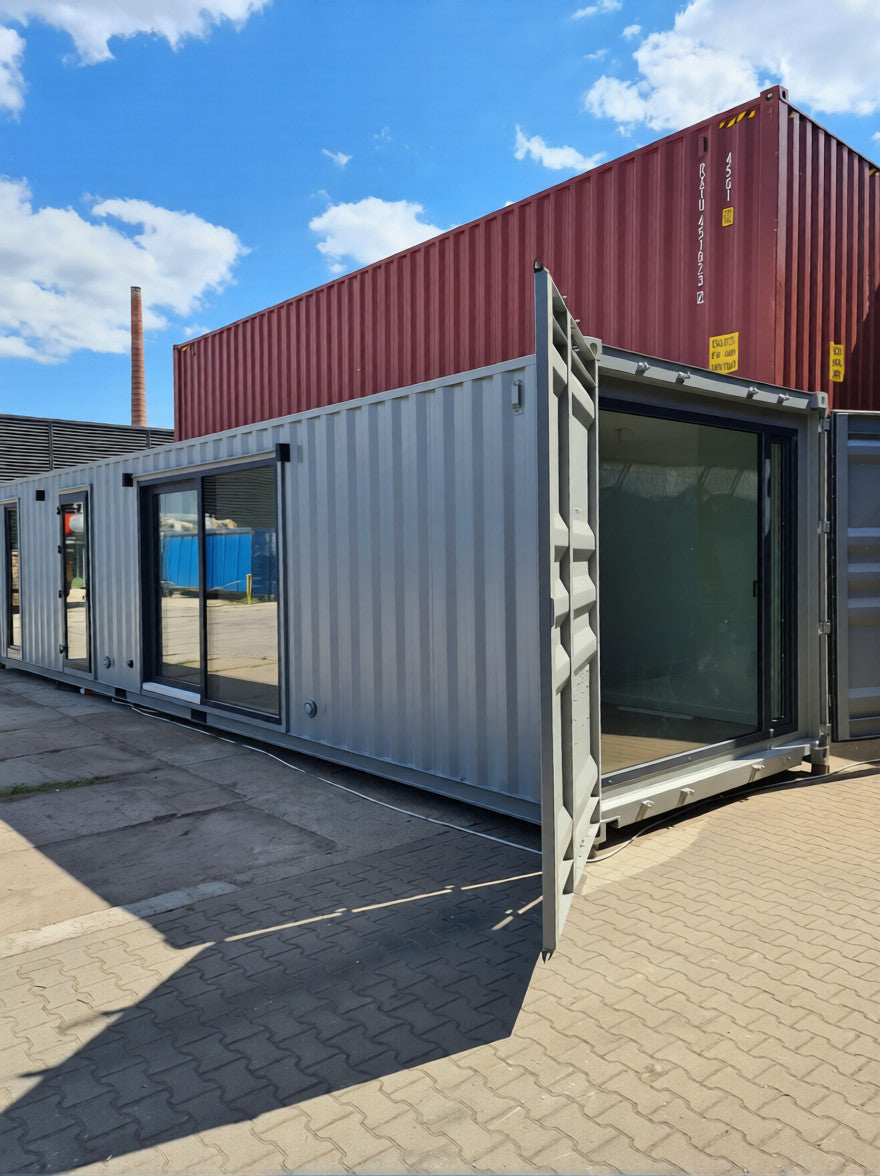 Container ufficio standard da 40 piedi con doccia