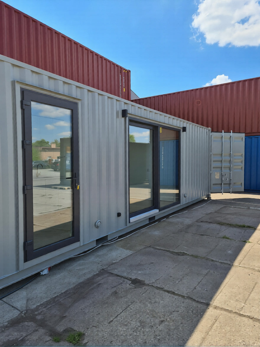 Container ufficio standard da 40 piedi con doccia