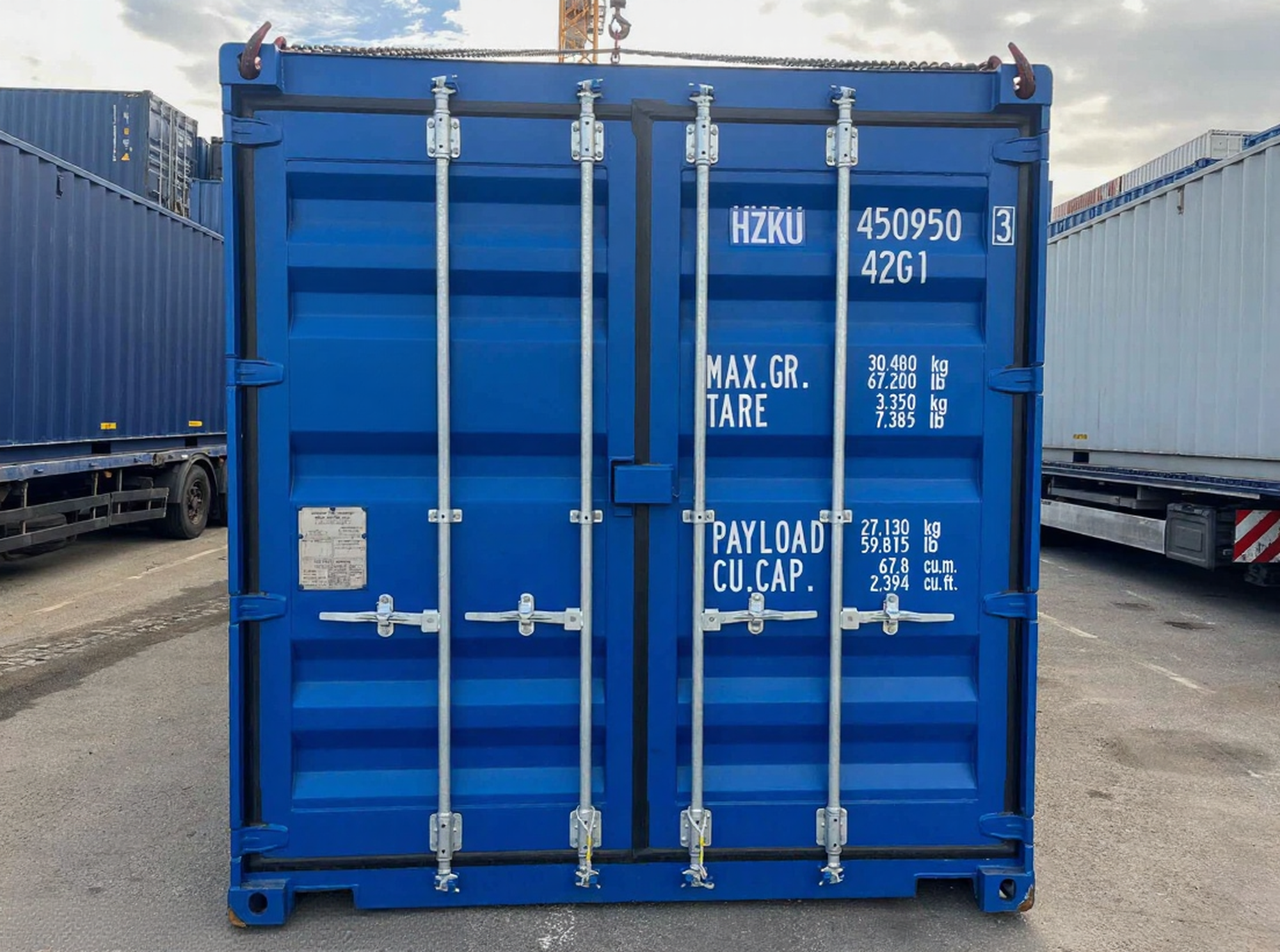 Container marittimo da 40 piedi – RAL 5010