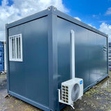 Modulares Büro 15 m² mit Sanitärbereich und Klimaanlage