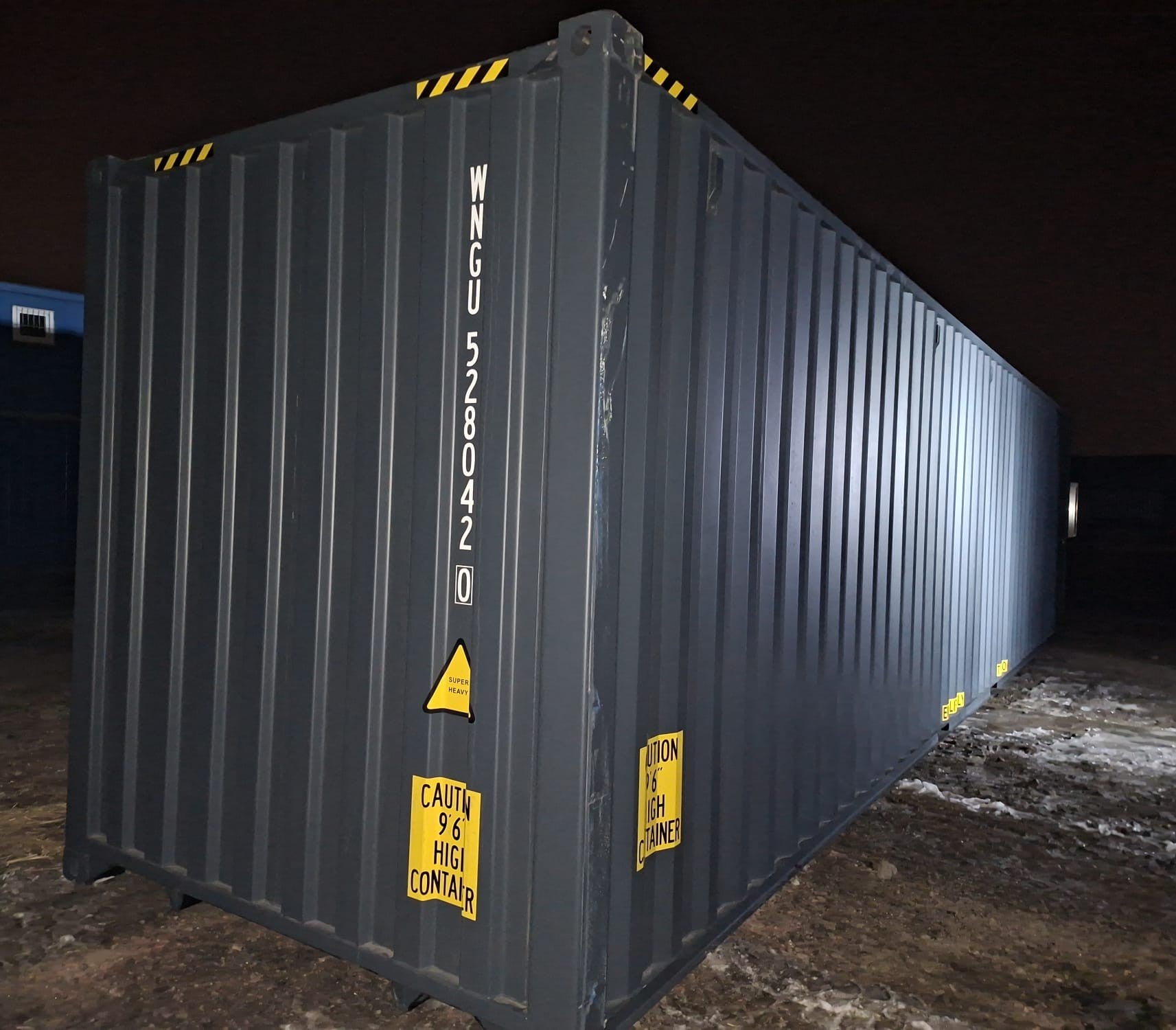 Neuer 40-Fuß-High-Cube-Container – Dunkelgrau
