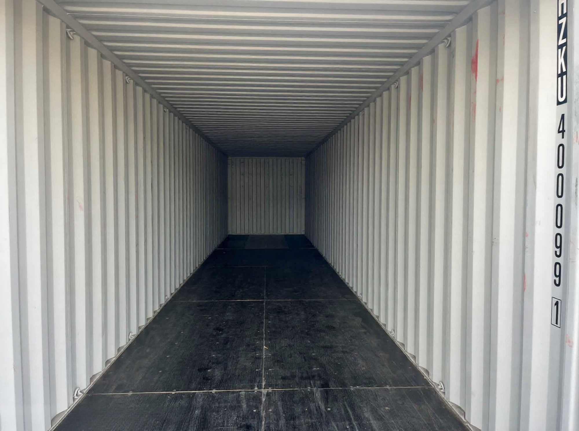 Conteneur maritime 40 pieds – RAL 7035