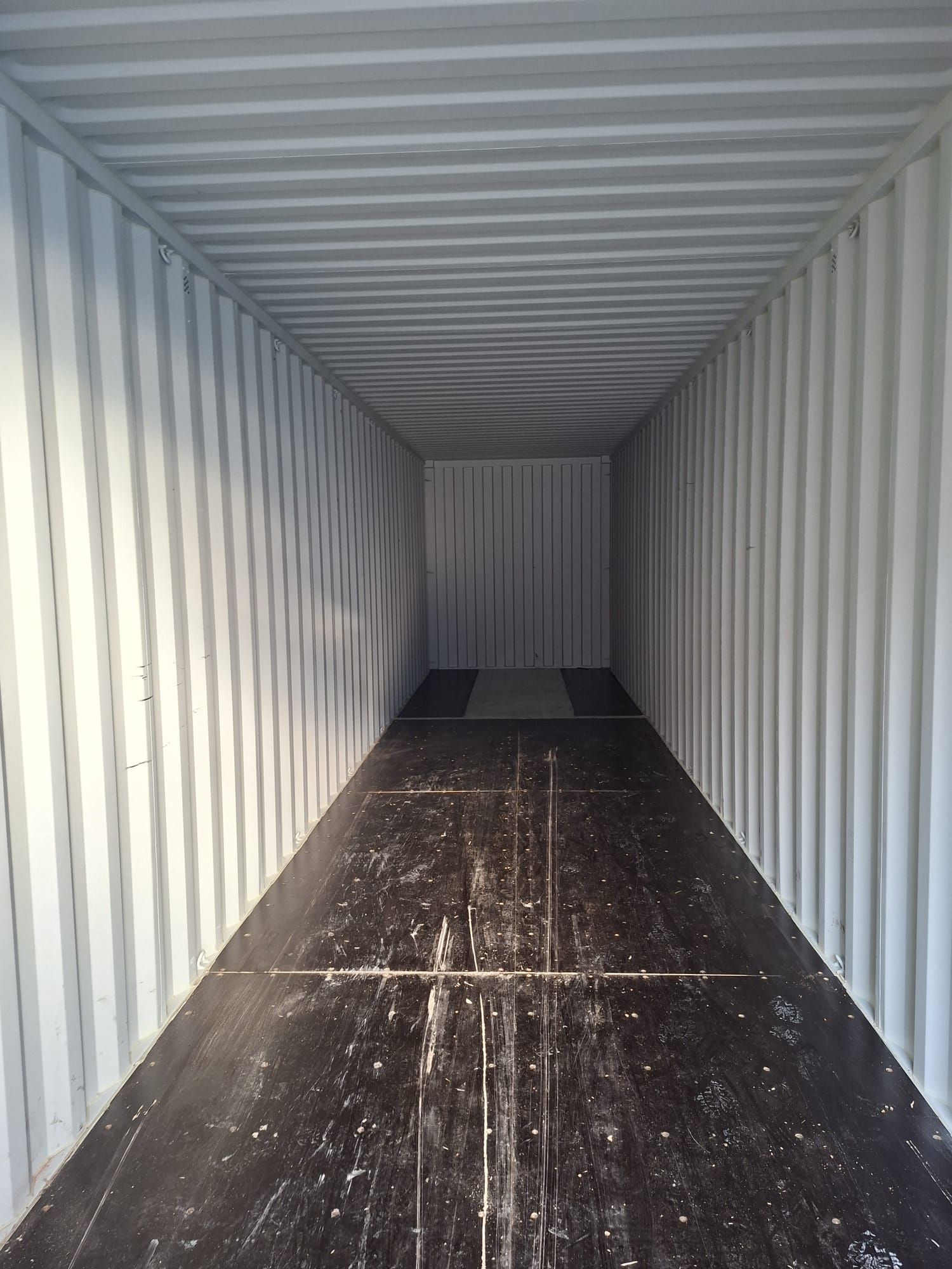 Neuer 40-Fuß-High-Cube-Container – Anthrazitgrau