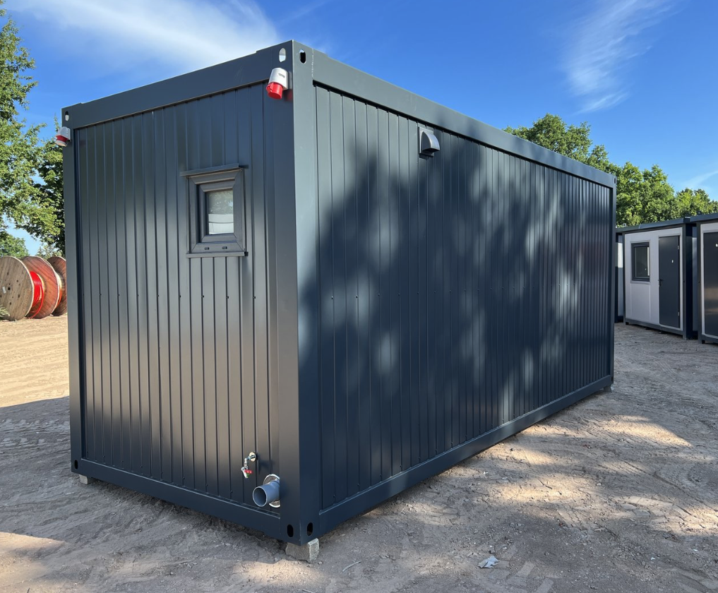 Conteneur résidentiel 6,00 × 2,44 m – Avec cuisine, salle de bain et douche