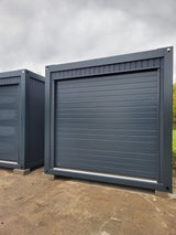Garage container 6,00 × 3,00 m avec porte sectionnelle