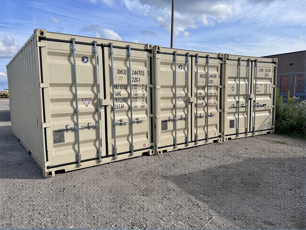 Container marittimo da 20 piedi – RAL 9001 (bianco crema)