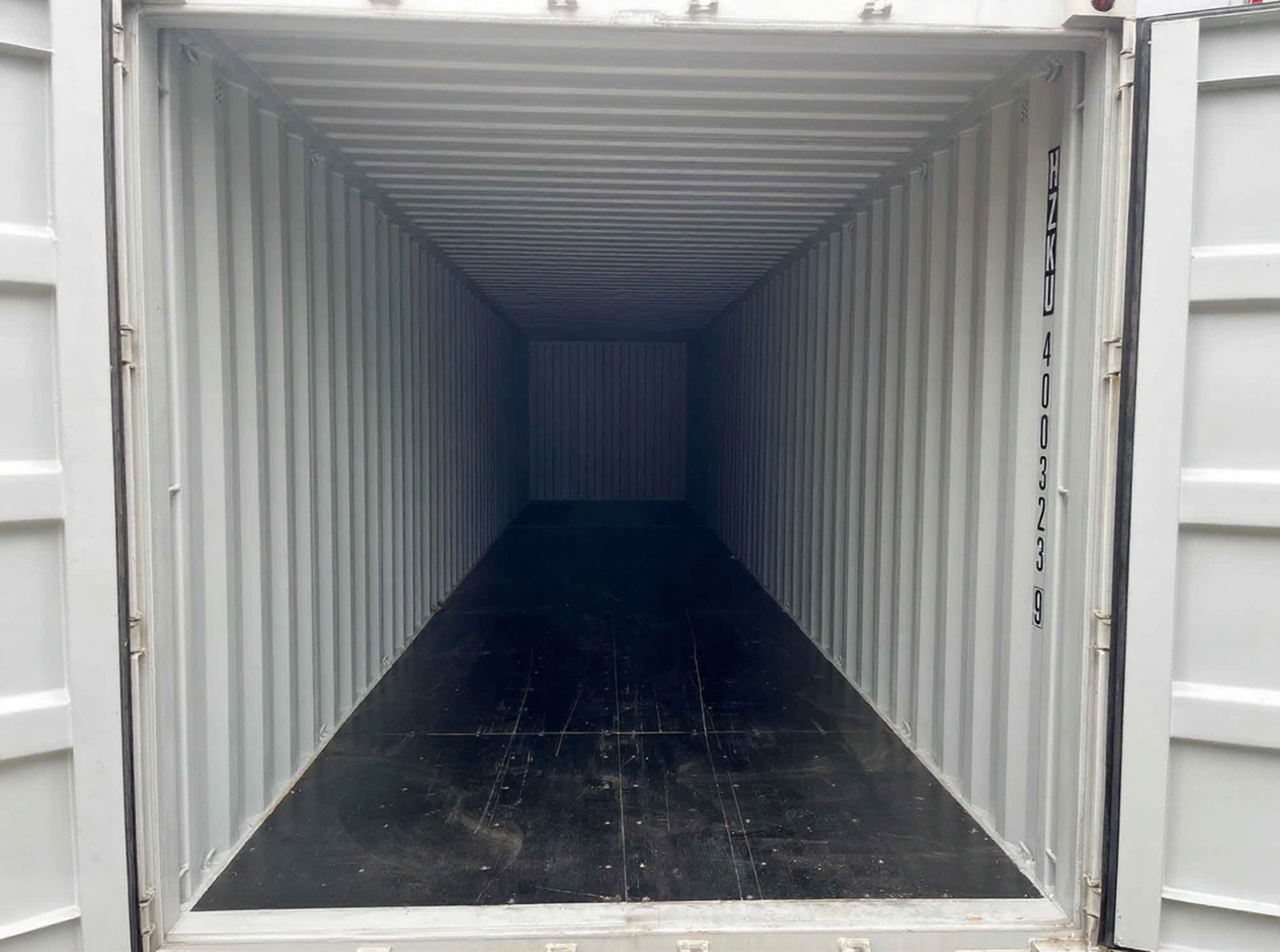 Conteneur maritime 40 pieds d'occasion – RAL 7035