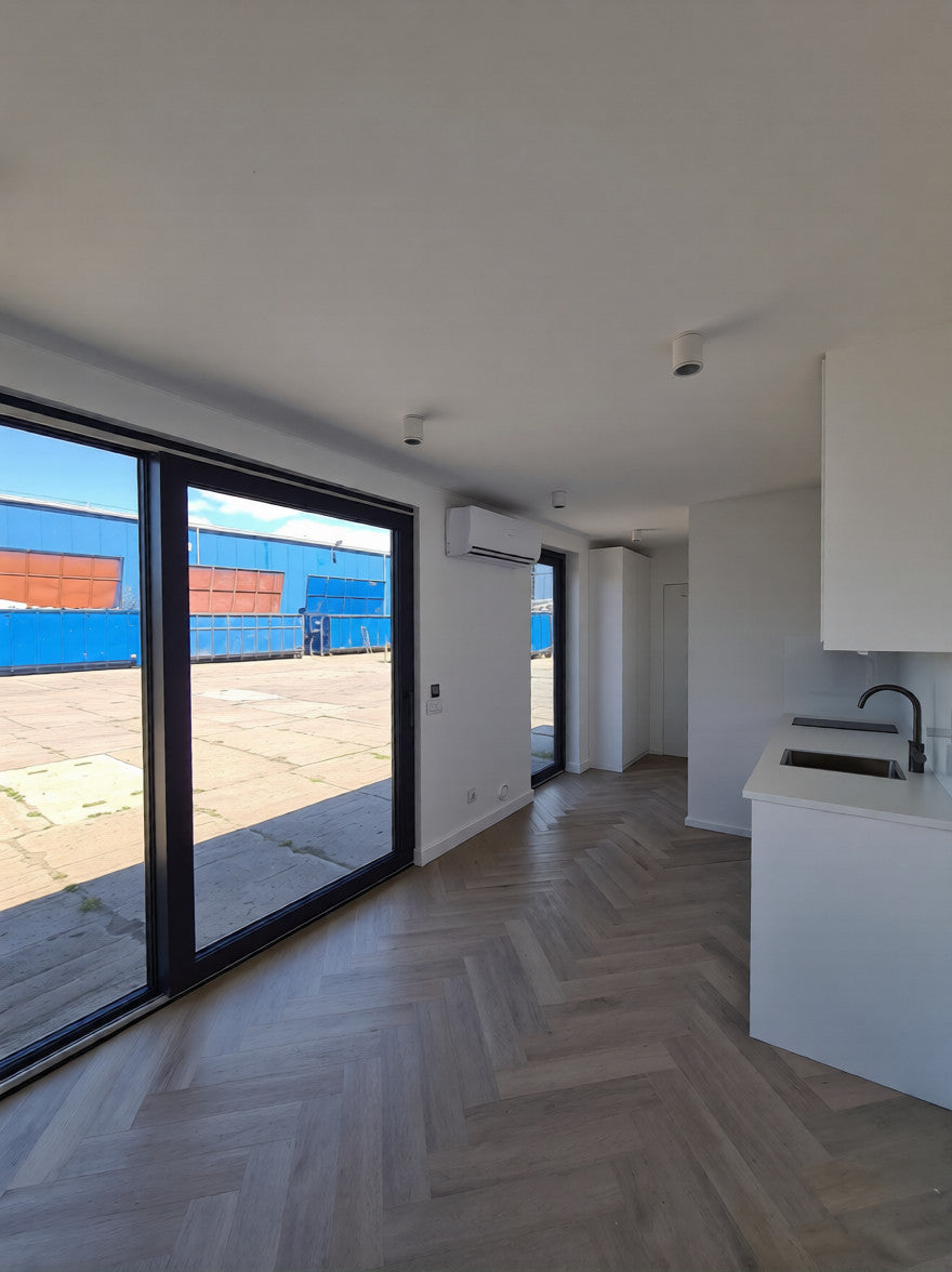 Container ufficio standard da 40 piedi con doccia