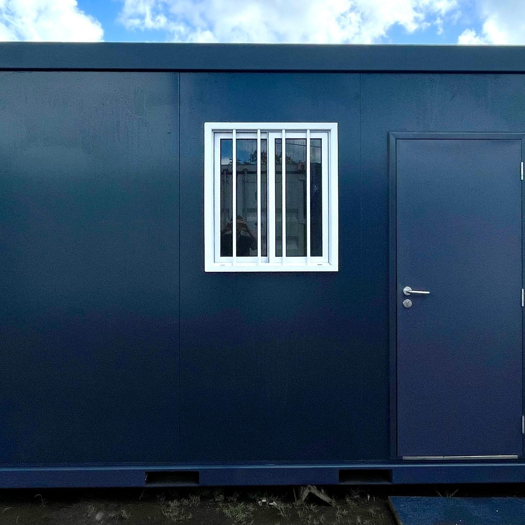 Modulares Büro 15 m² mit Sanitärbereich und Klimaanlage