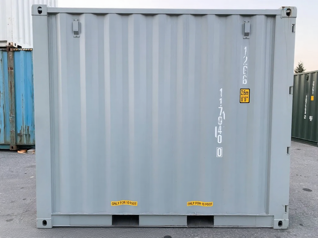 Conteneur standard de 10 pieds – Solution de stockage compacte, robuste et flexible