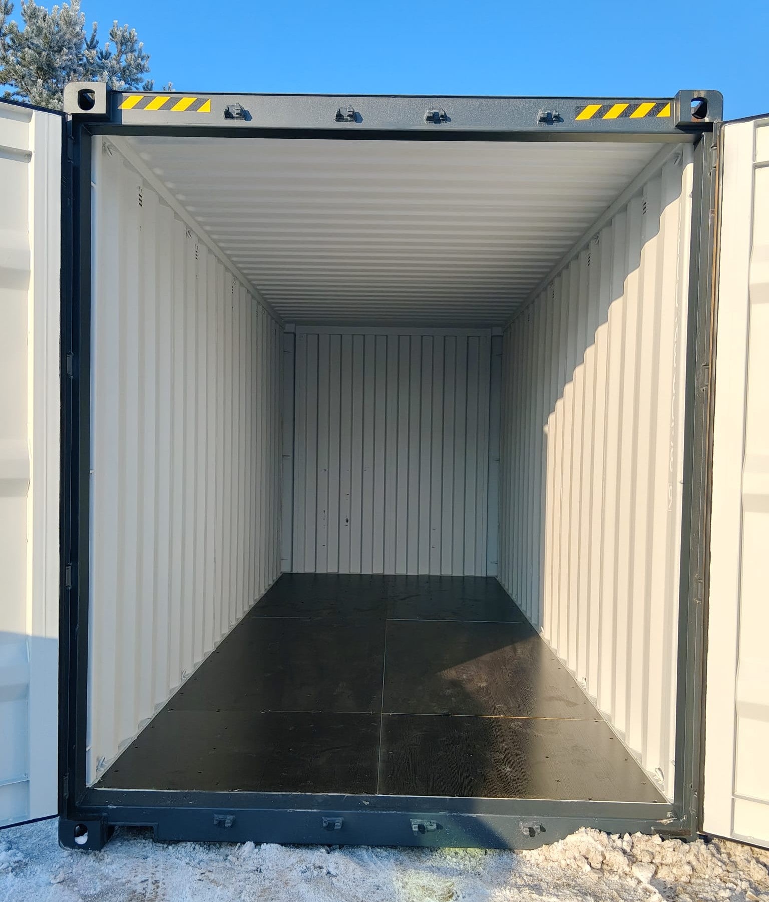 Neuer 20-Fuß-High-Cube-Container – Anthrazitgrau