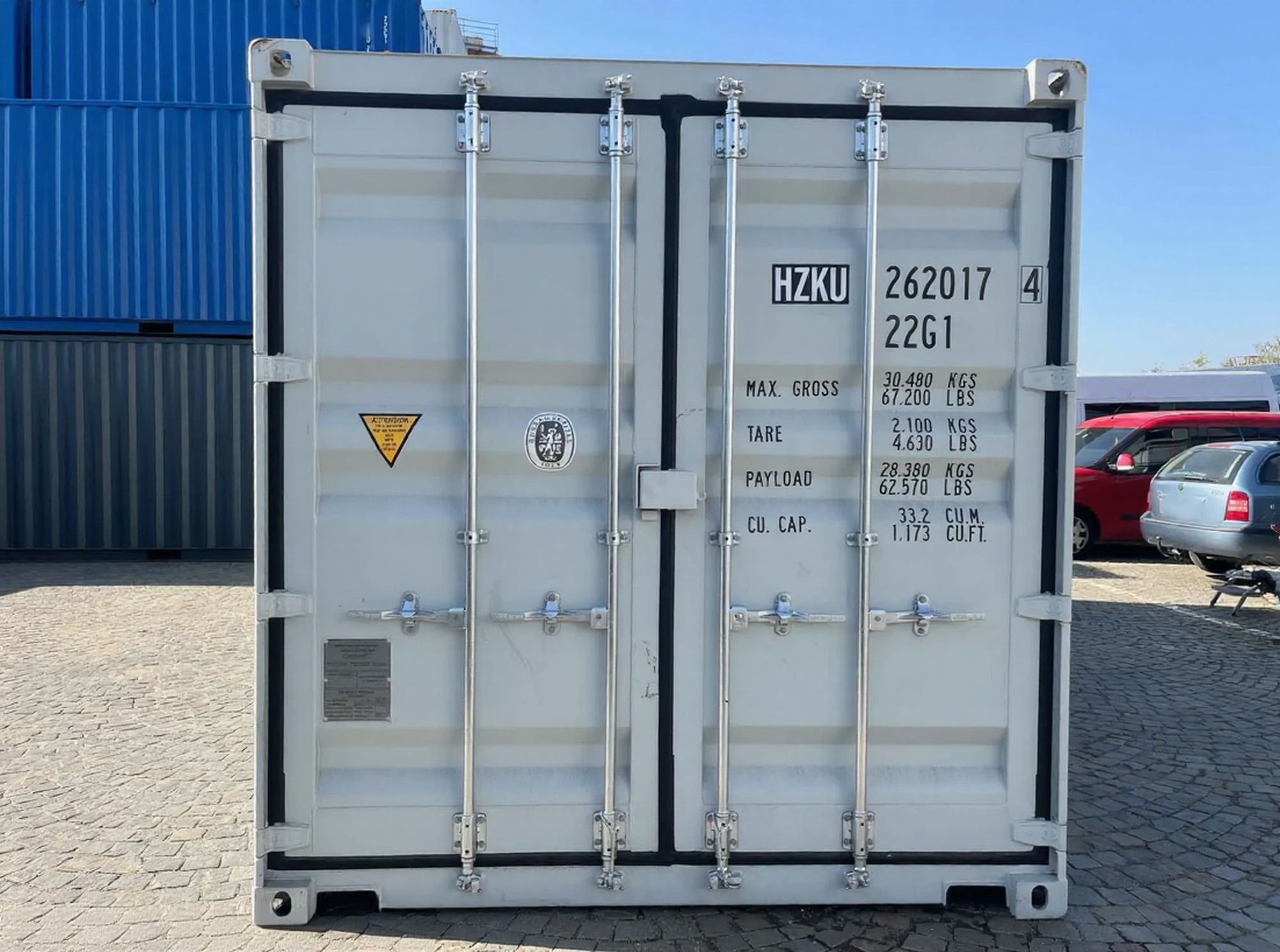 Nouveau conteneur 20 pieds – Robuste et polyvalent (RAL 7035)