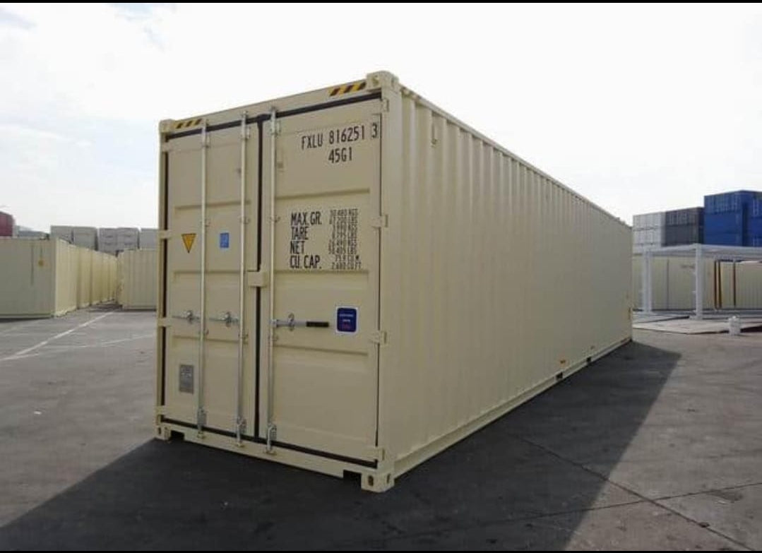 Container marittimo High-Cube da 40 piedi – Primo viaggio – Doppia porta