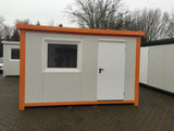 Nouveau conteneur de bureau 4×2,4 m – Cabine de sécurité / Contrôle d'accès – 9,6 m²
