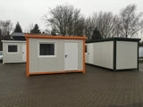 Nouveau conteneur de bureau 4×2,4 m – Cabine de sécurité / Contrôle d'accès – 9,6 m²